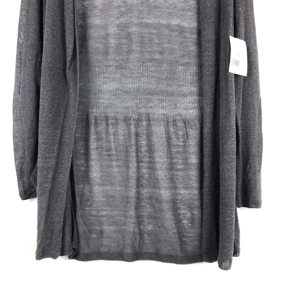NIC + ZOE Long Lengths Cardigan Graphite Size PP